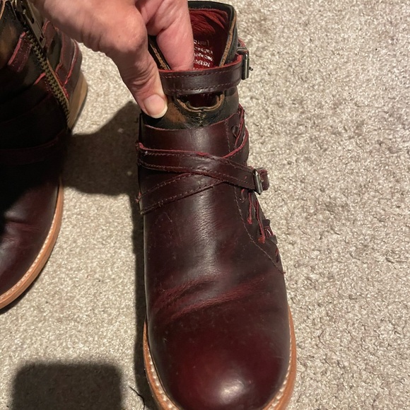 Freebird by Steven Burgundy Belfast Ankle Booties - Picture 7 of 10